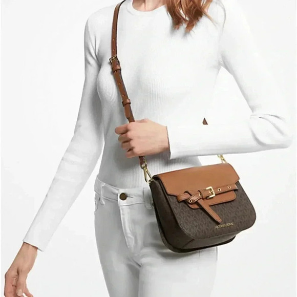 Michael Kors Emilia Small Logo Crossbody Bag - Picture 10 of 10